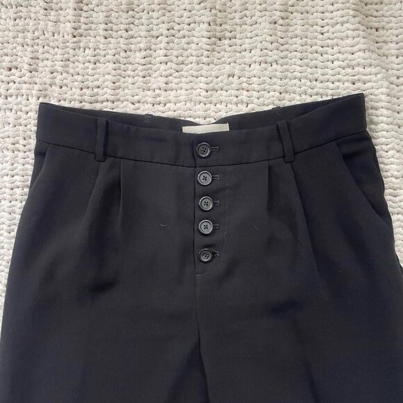 Anthropologie Women's Black Sasha Button-Fly Trouser - Size 8 - Picture 6 of 6